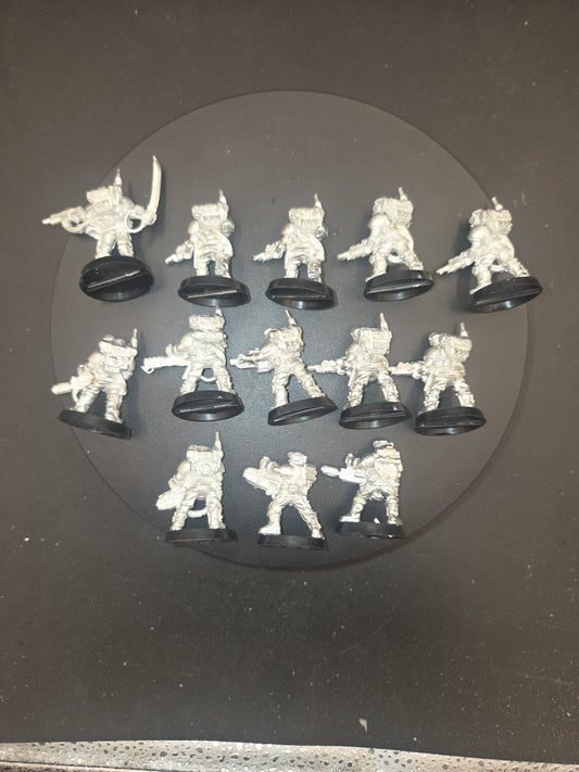 Warhammer 40K Cadian Kasrkin x13 VINTAGE Metal - Rare OOP - Stormtroopers1
