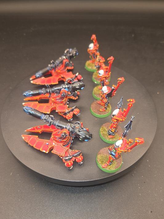 Warhammer 40k - Eldar Heavy Weapons Platform x3 - Metal OOP Well painted 1