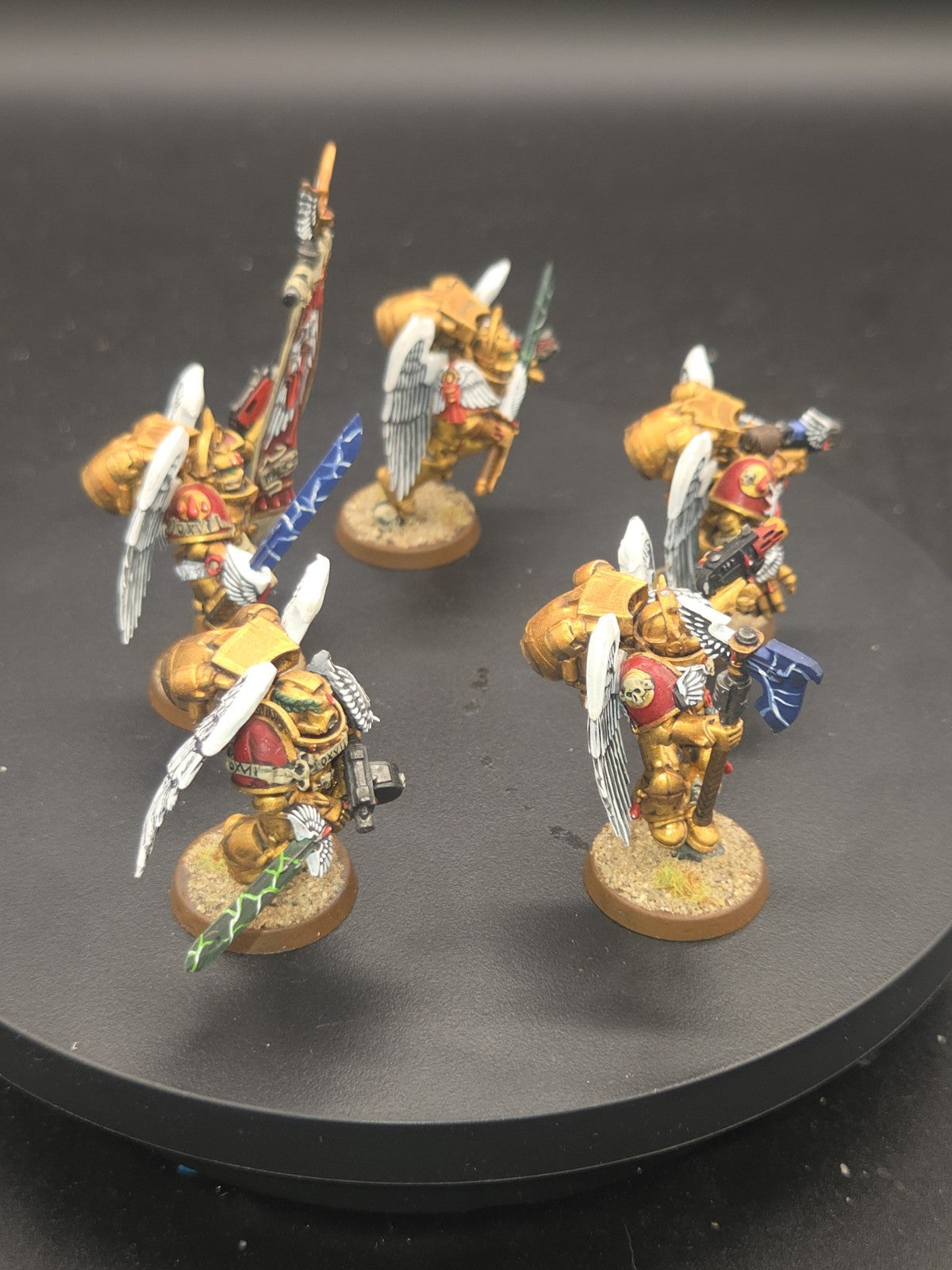 BLOOD ANGELS Sanguinary Guard x5 Tabletop Ready Well Painted 3