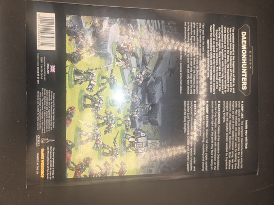 Warhammer 40k Codex Daemonhunters Book 2003 Grey Knights Games Workshop OOP 3rd1