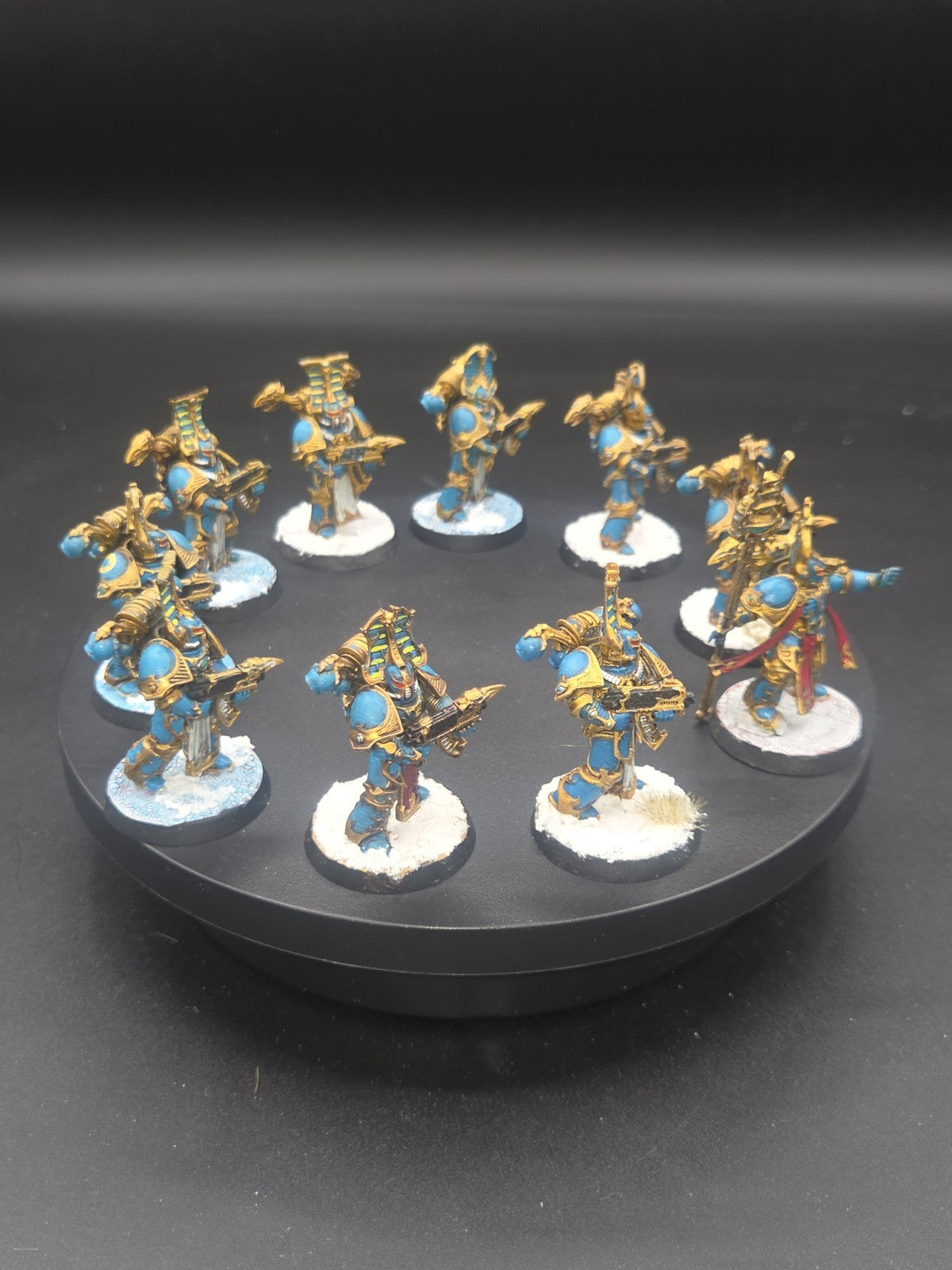 Thousand Sons 10x Rubric Marines - Well Painted & based 4