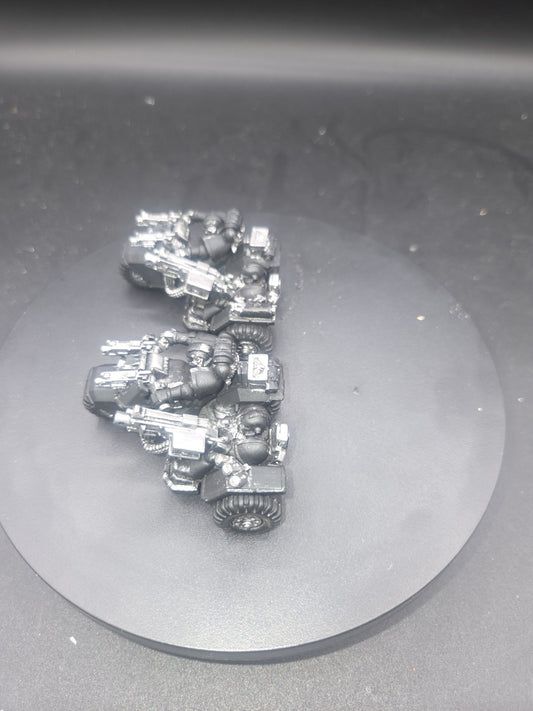 Warhammer 40K Space Marines - Attack Bike x2 oop metal painted1