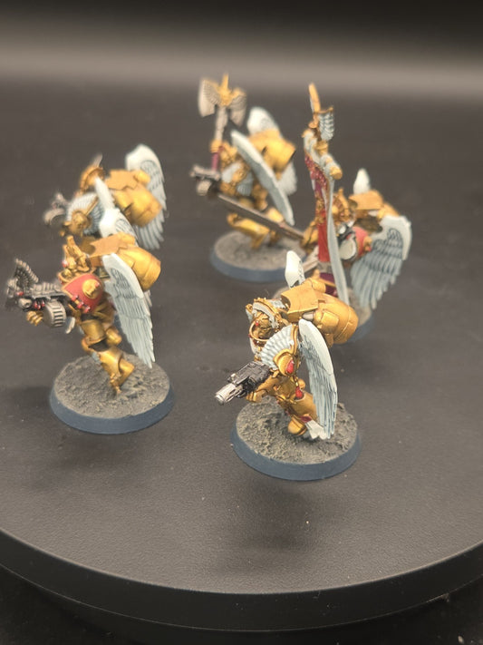 BLOOD ANGELS Sanguinary Guard x5 Tabletop Ready Well Painted 1