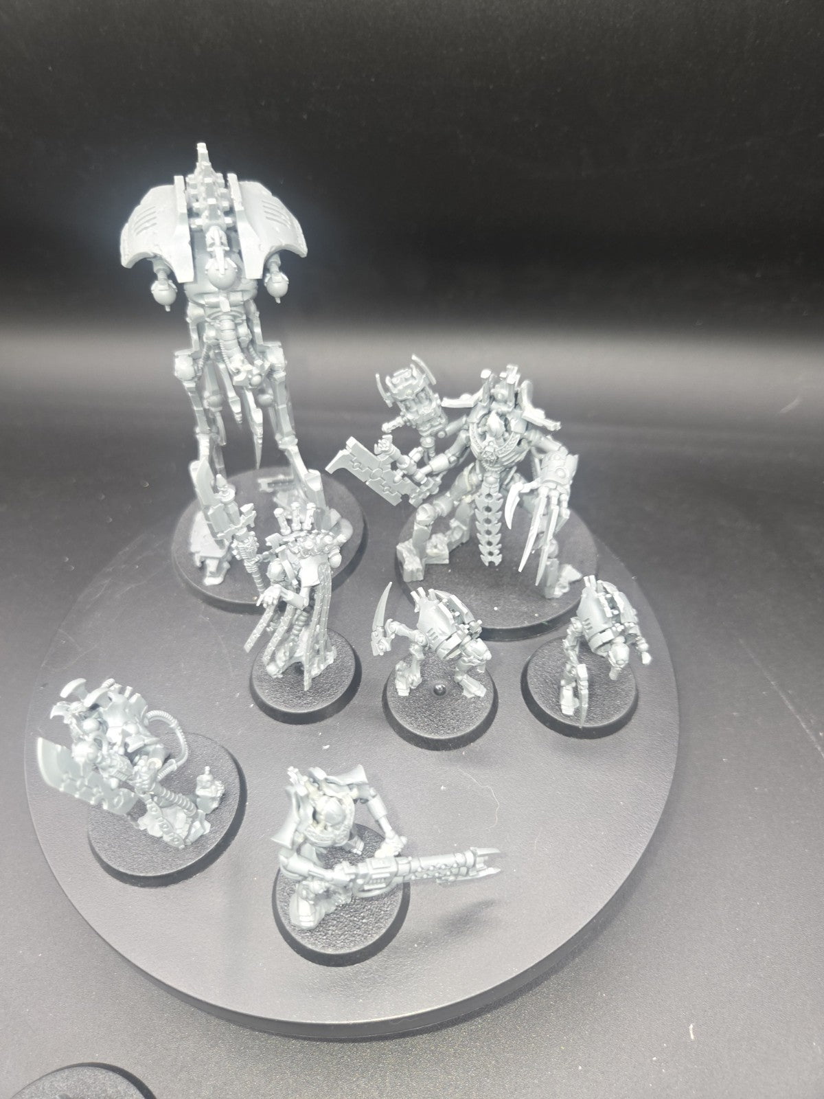 Necrons Half of Warhammer 40K Indomitus Box Well built.  ready for paint1