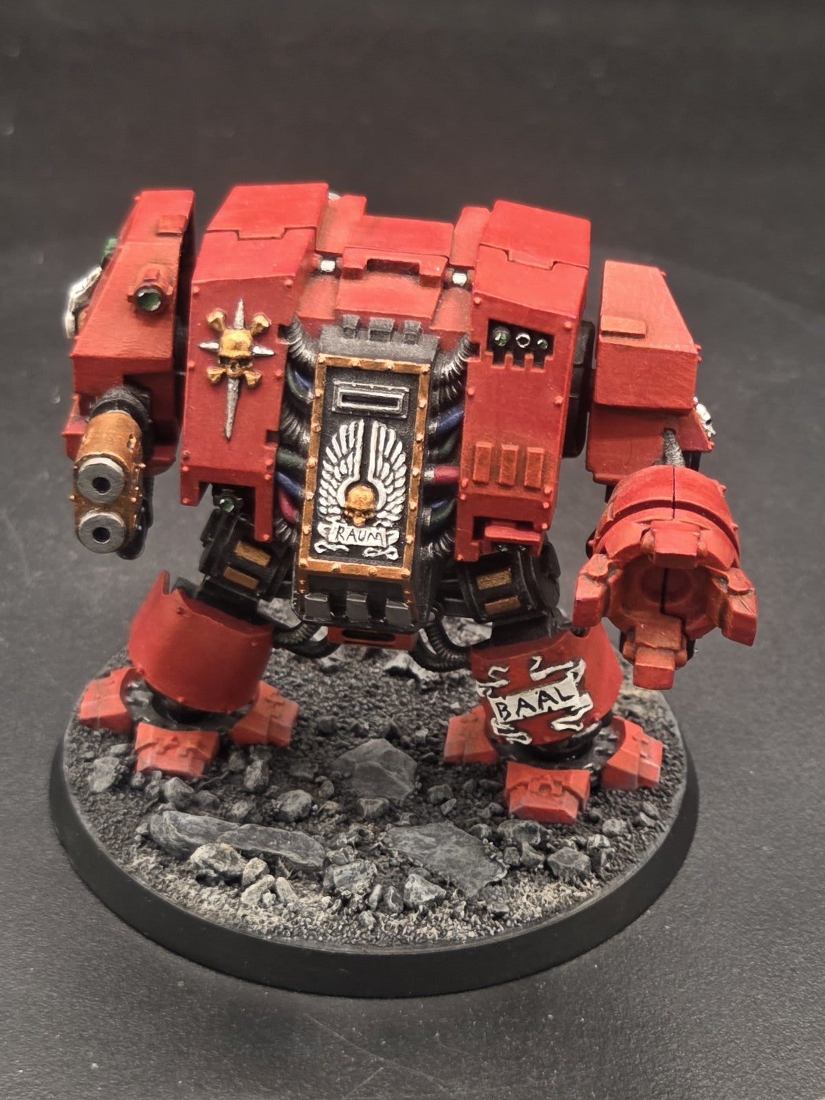 Warhammer 40K Blood Angels Dreadnought x3 Tabletop Ready paint.4