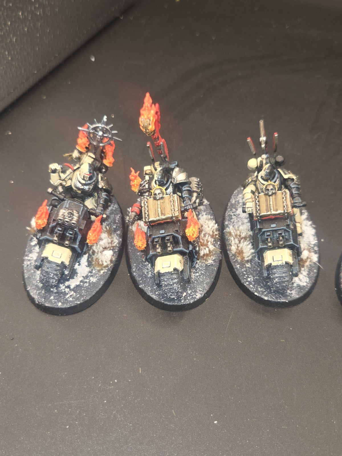 Warhammer 40k Dark Angels Ravenwing Black Knights x6 Painted & kitbashed1