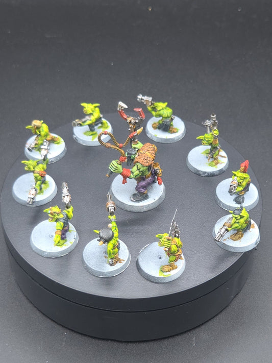 ORKS  Gretchin With Runtherd nicely painted Warhammer 40K 1