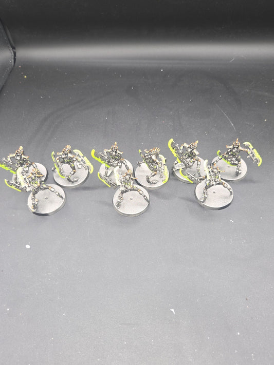 Warhammer 40k Necrons - Painted Skorpekh Destroyers x9  0