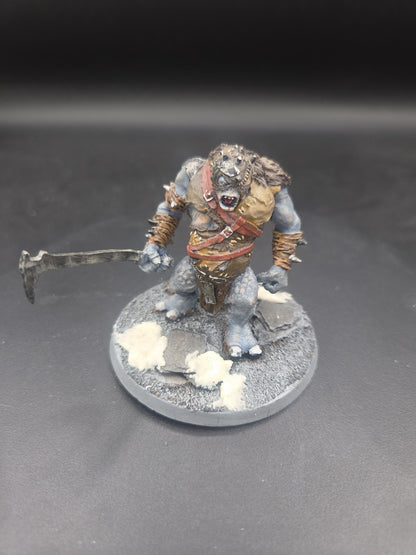 GW MESBG Buhrdur Hill Troll Chieftain OOP Metal Lord of the Rings Tabletop Ready0