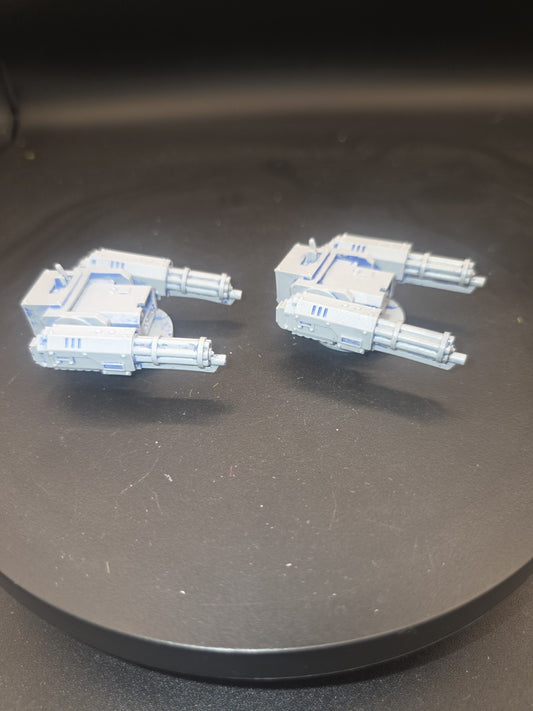40k Space Marine Razorback Forgeworld Assault Cannon Turret x2  OOP1