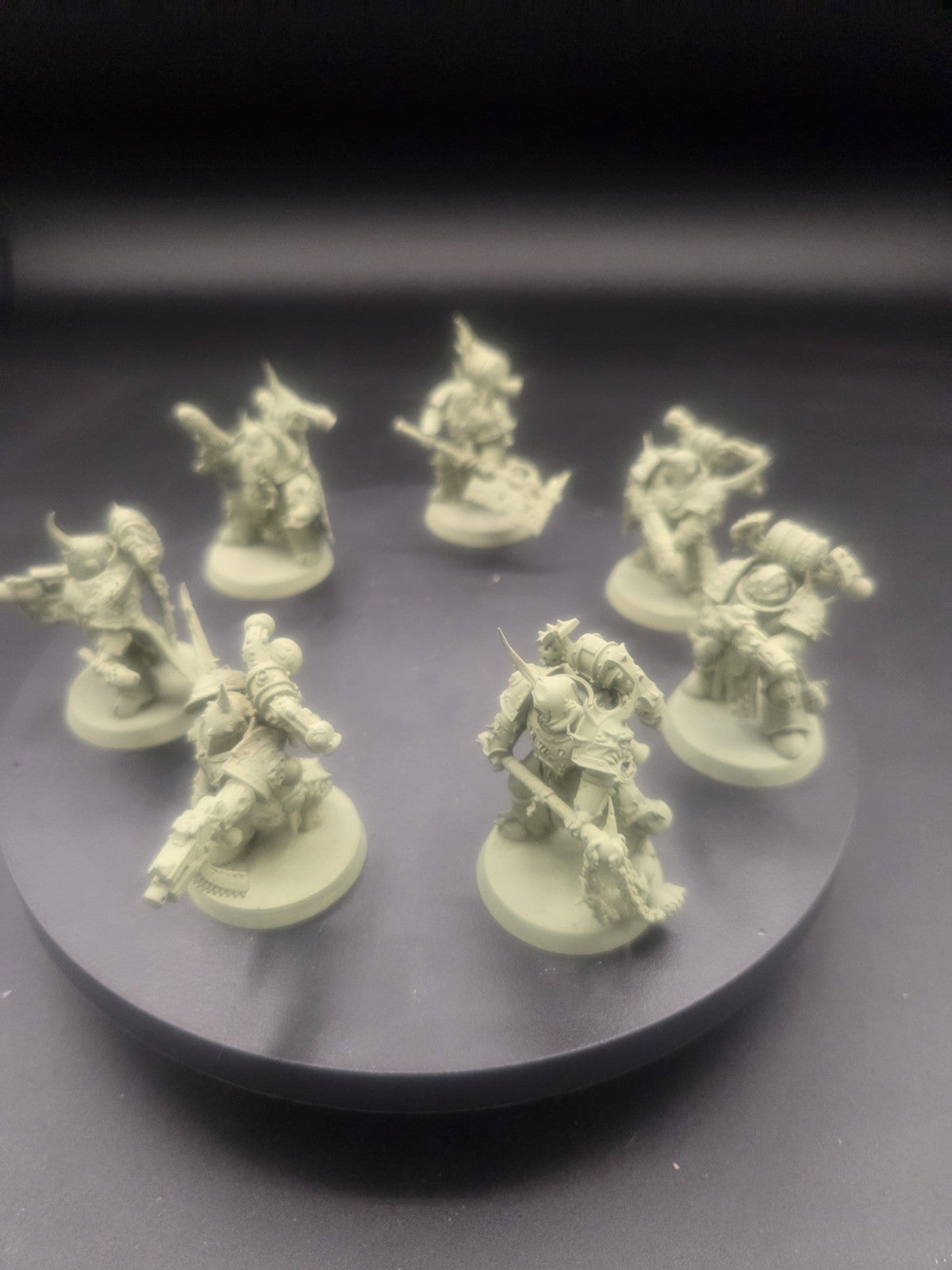 DEATH GUARD 7 Plague Marines #1 Warhammer 40K 0940 primed1