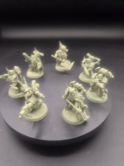 DEATH GUARD 7 Plague Marines #1 Warhammer 40K 0940 primed1