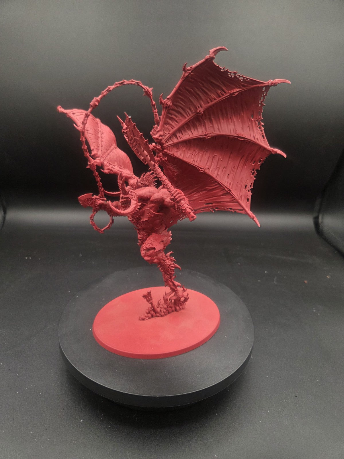 Warhammer Age of Sigmar Blades of Khorne Bloodthirster built + primed1