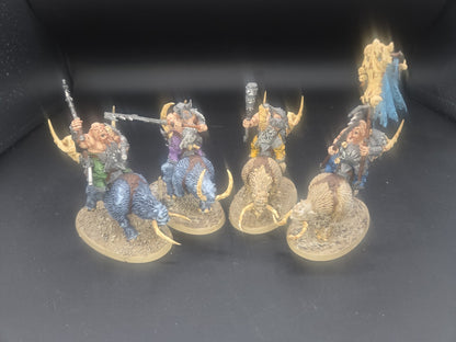 OGOR MAWTRIBES Mournfang Pack ( 4 ) Tabletop Ready Well Painted & based0