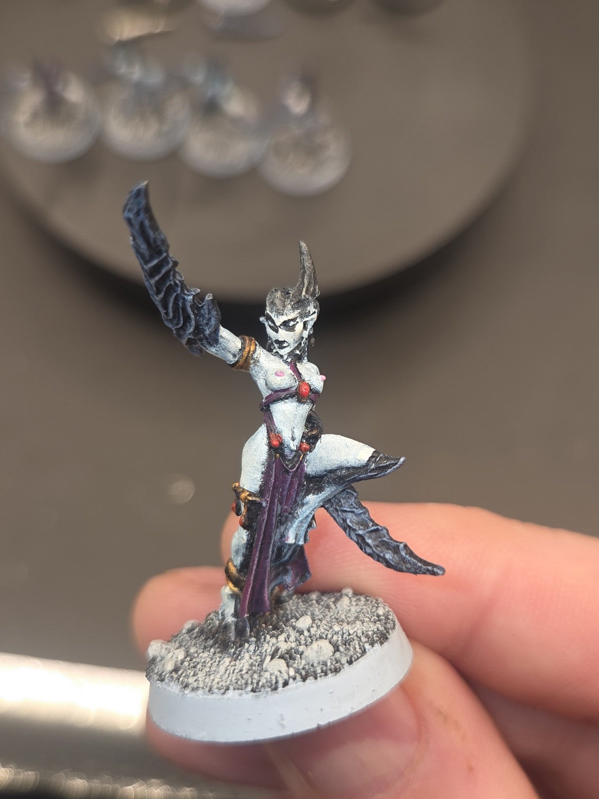 Warhammer Daemonettes of Slaanesh x10 Metal OOP Juan Diaz Sculpts partial paint 2