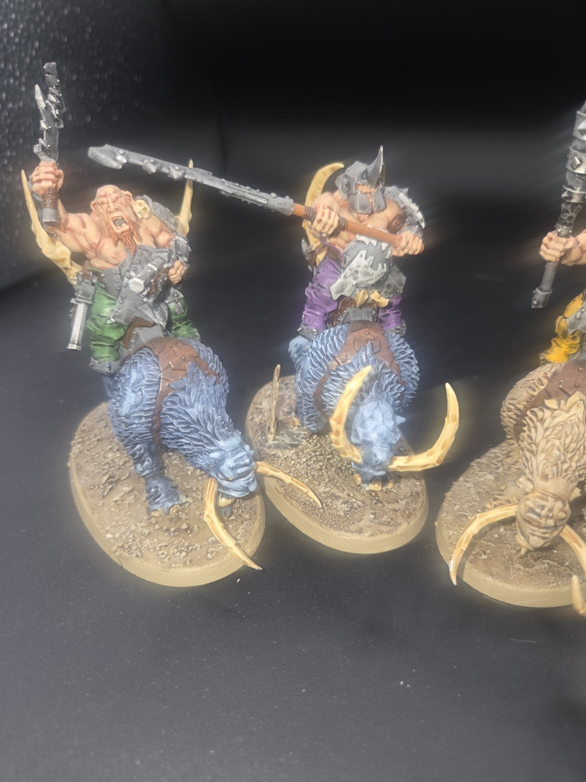 OGOR MAWTRIBES Mournfang Pack ( 4 ) Tabletop Ready Well Painted & based1
