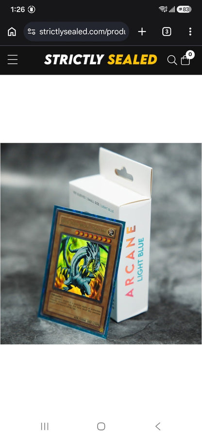 Arcane card sleeves  Japanese Yugioh size  10 color over 900 sleeve high quality0