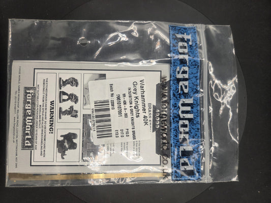 Forgeworld Grey Knights inquisition brass etchings NiB0