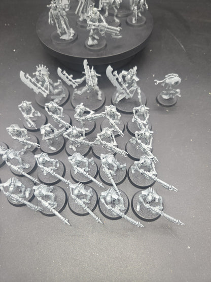 Necrons Half of Warhammer 40K Indomitus Box Well built.  ready for paint2