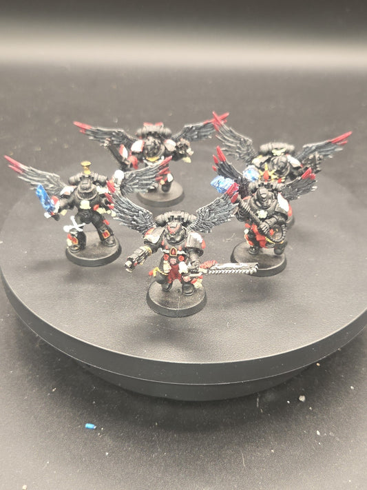 BLOOD ANGELS 5 Death Company With Jump Pack and Wings Well Painted Warhammer 40K0