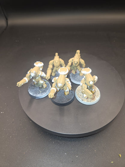 Games Workshop Warhammer 40K Tau Stealth Suit x5 partial paint0