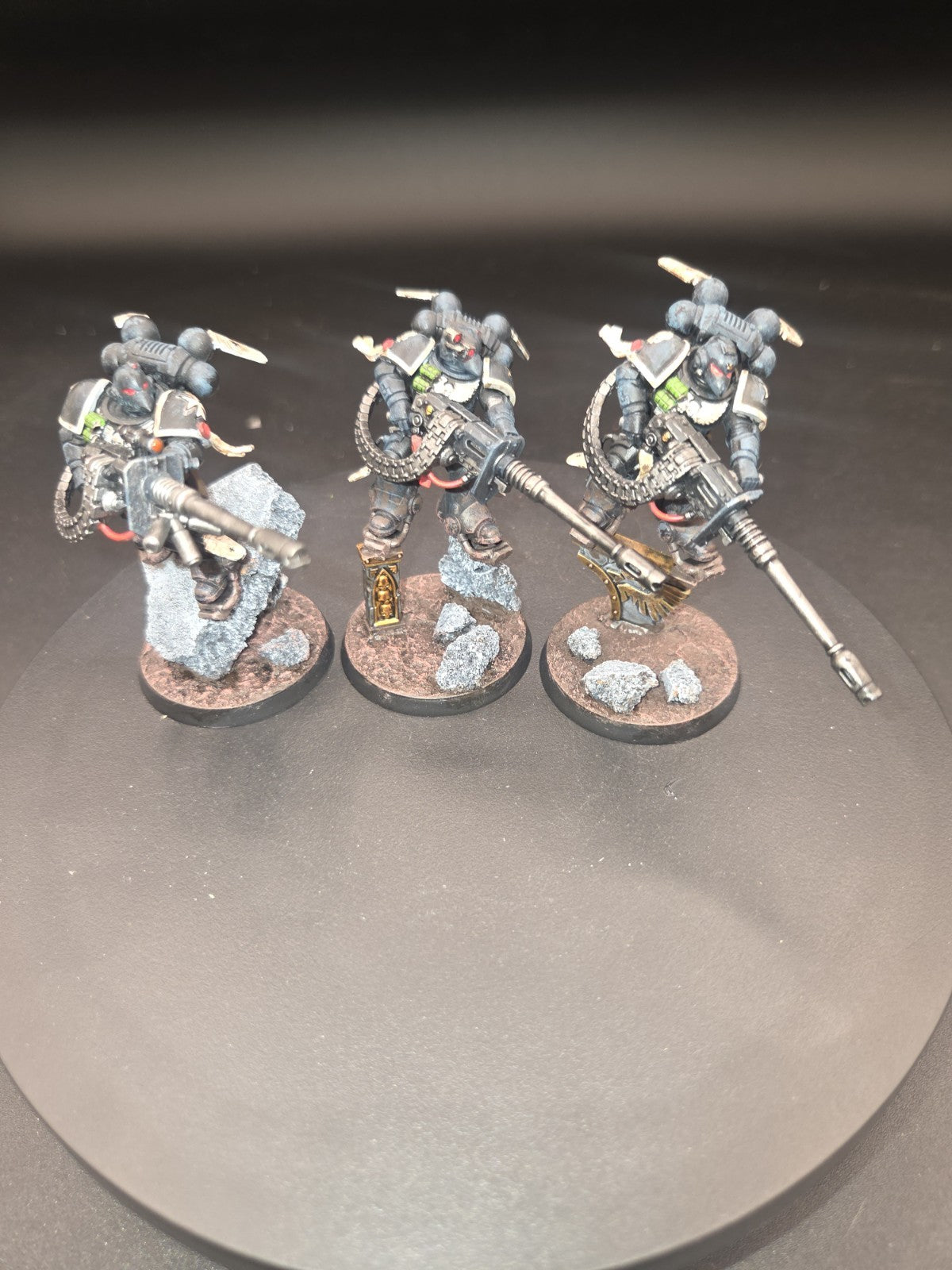 SPACE MARINES Black templar Suppressors  Warhammer 40K 1404 well painted & based0