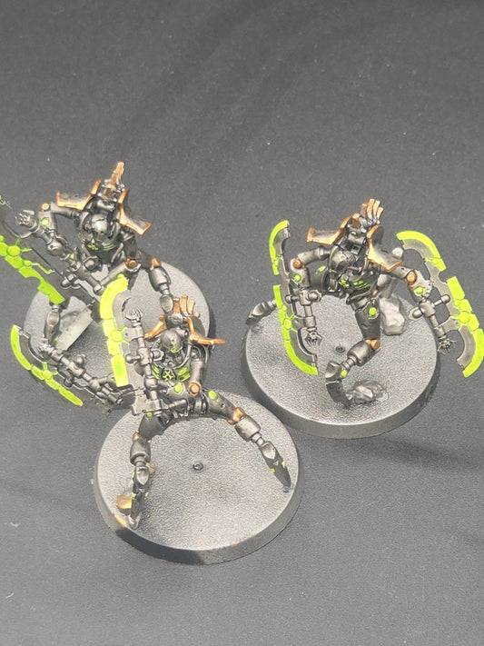 Warhammer 40k Necrons - Painted Skorpekh Destroyers x9  1