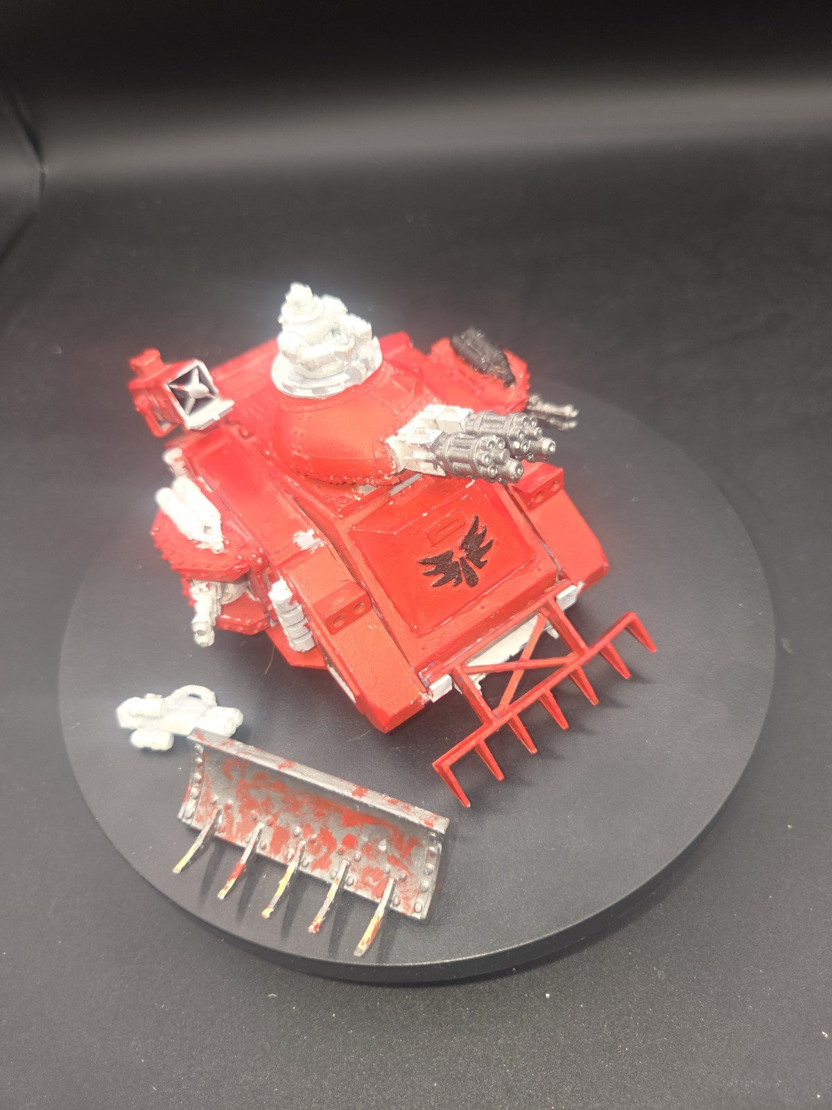 Warhammer 40k Blood Angels Baal Predator Tank 2nd Edition 1998 Metal Some paint0