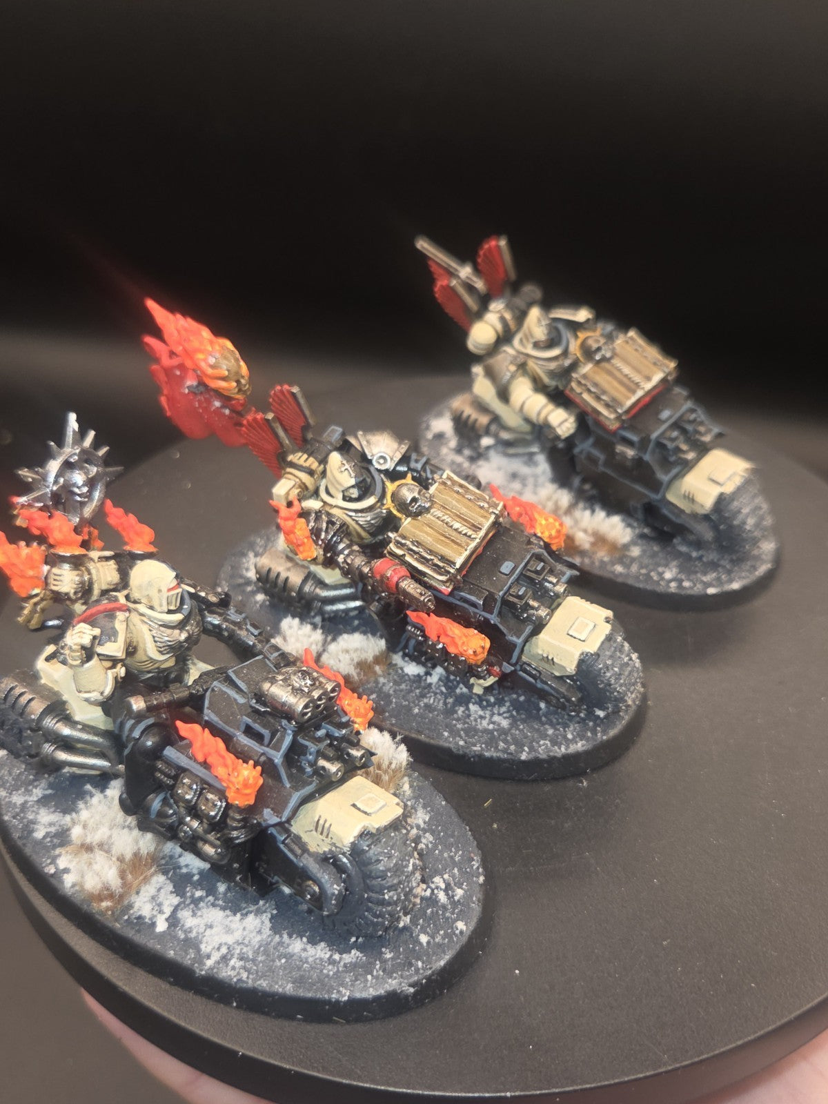 Warhammer 40k Dark Angels Ravenwing Black Knights x6 Painted & kitbashed5
