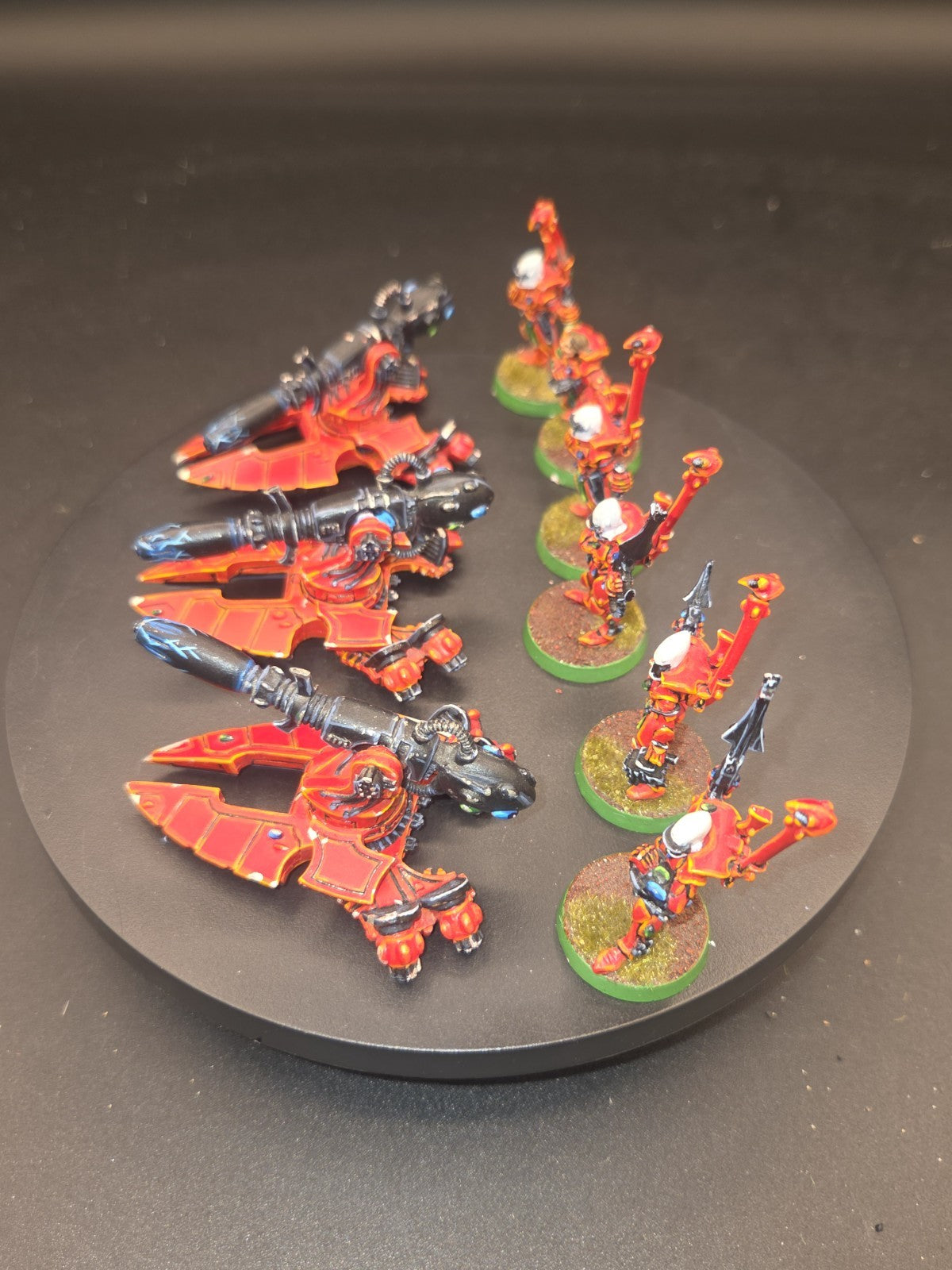 Warhammer 40k - Eldar Heavy Weapons Platform x3 - Metal OOP Well painted 1