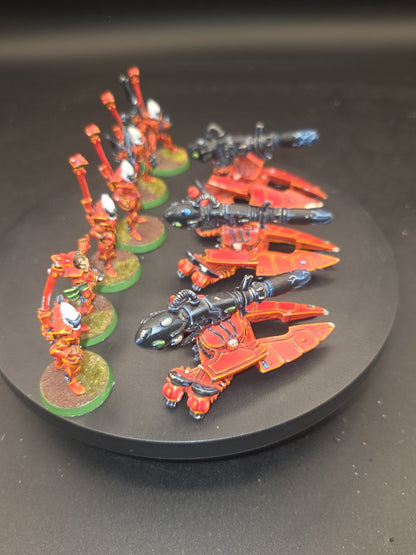 Warhammer 40k - Eldar Heavy Weapons Platform x3 - Metal OOP Well painted 3