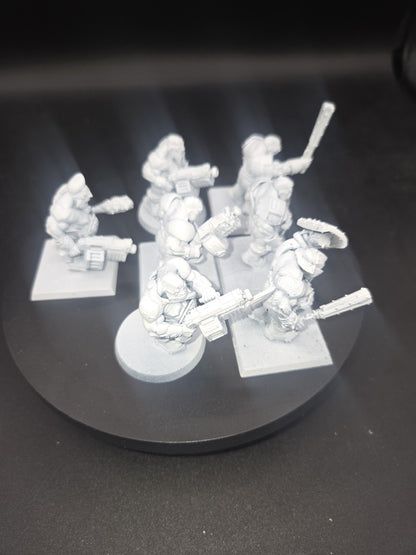Warhammer 40k: Ogryn kitbash Lot (6 Ogryn + Leader Nork Deddog ) Made from Ogors5