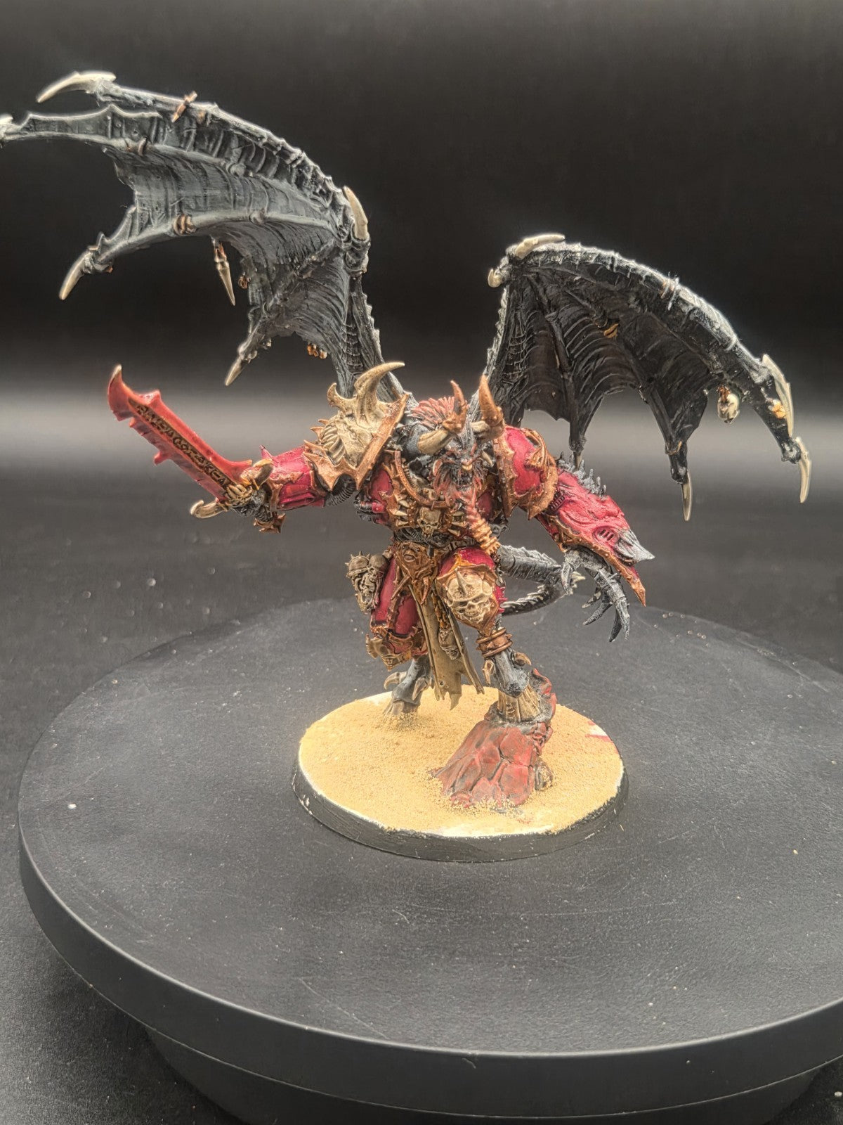 warhammer 40k world eaters Demon Prince w/wings Tabletop Ready Painted 0