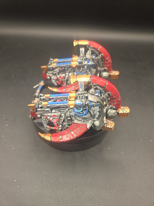 2x NECRON ANNIHILATION BARGE WARHAMMER NECRON Tabletop Ready painted 1