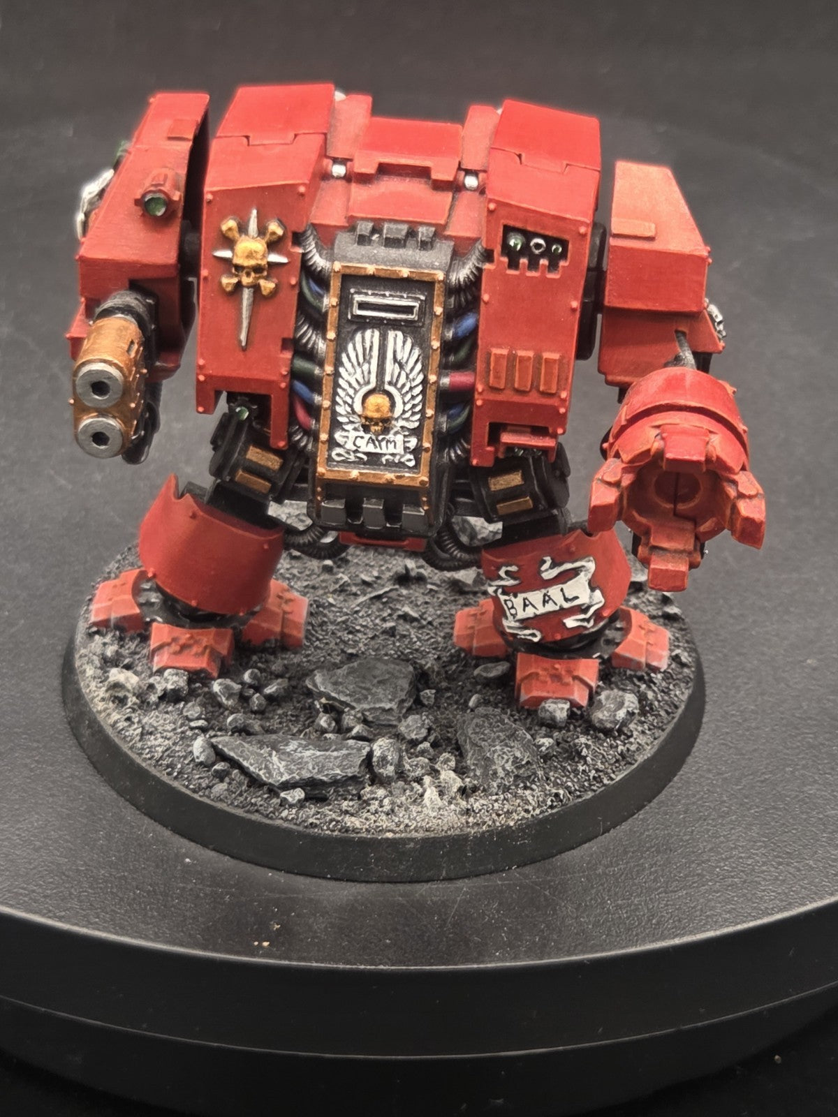 Warhammer 40K Blood Angels Dreadnought x3 Tabletop Ready paint.11