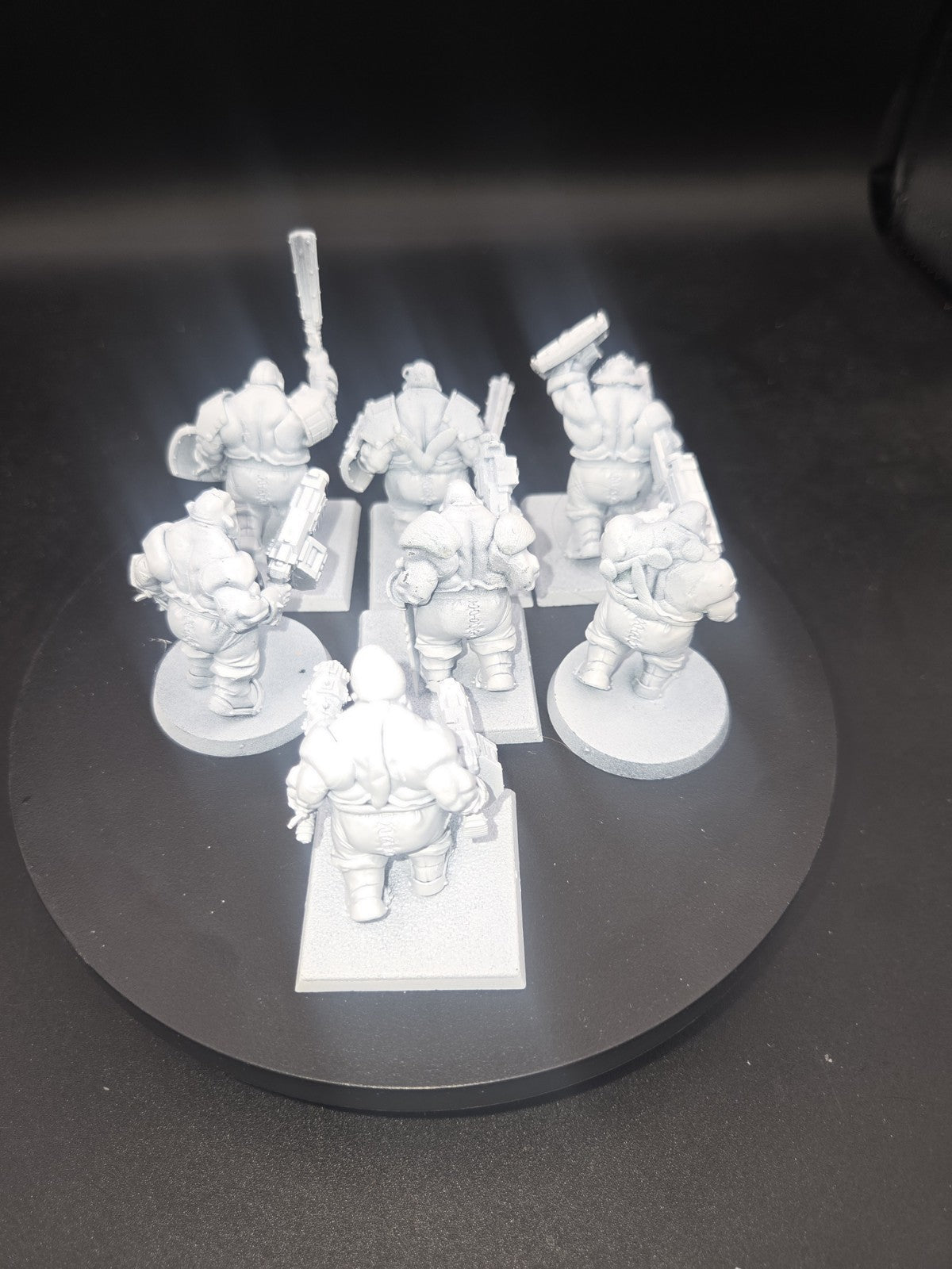 Warhammer 40k: Ogryn kitbash Lot (6 Ogryn + Leader Nork Deddog ) Made from Ogors4