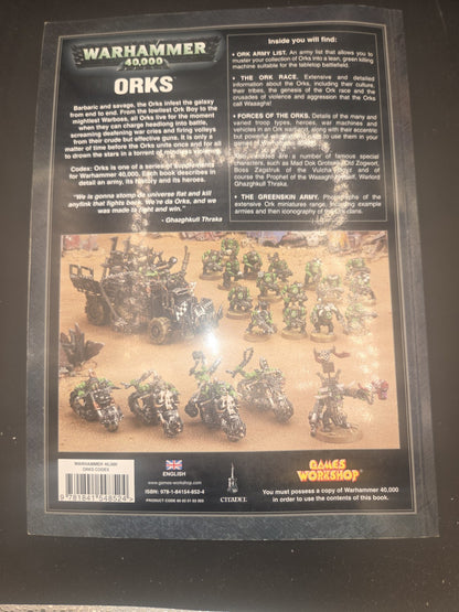 Warhammer 40k Codex: Orks 4th Edition great shape 1