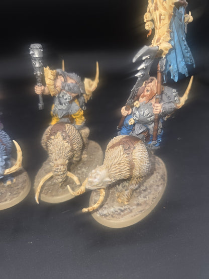 OGOR MAWTRIBES Mournfang Pack ( 4 ) Tabletop Ready Well Painted & based2