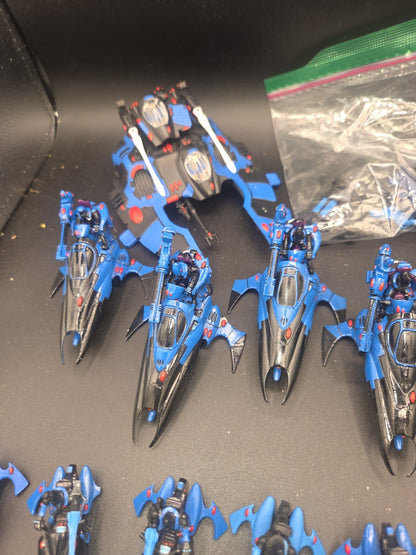 Warhammer 40k - Aeldari - Eldar Vehicle Lot - Falcon- Vyper - Windrunners1
