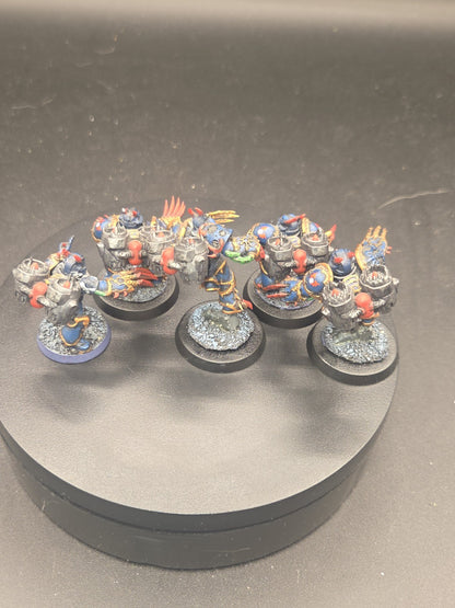 40K Warhammer Chaos Space Marines  Raptors x5 Tabletop Ready Night Lords Painted2