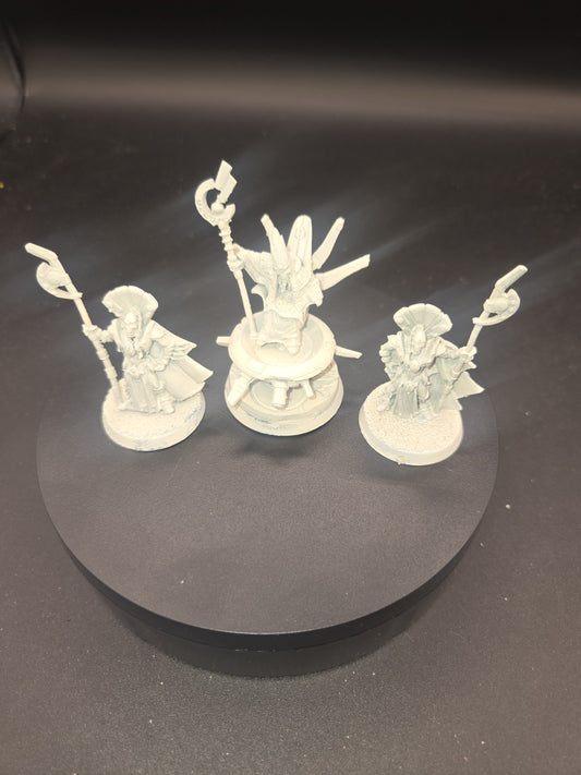 40K Tau Empire Aun'Va Master of the Undying Spirit & 2 Ethereal Guard0