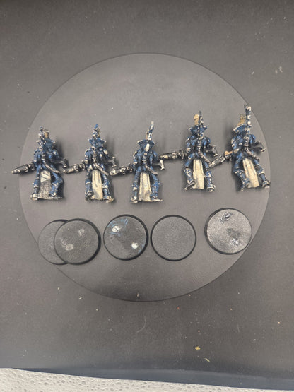 Warhammer 40K Eldar Wraithguard x5 metal OOP1