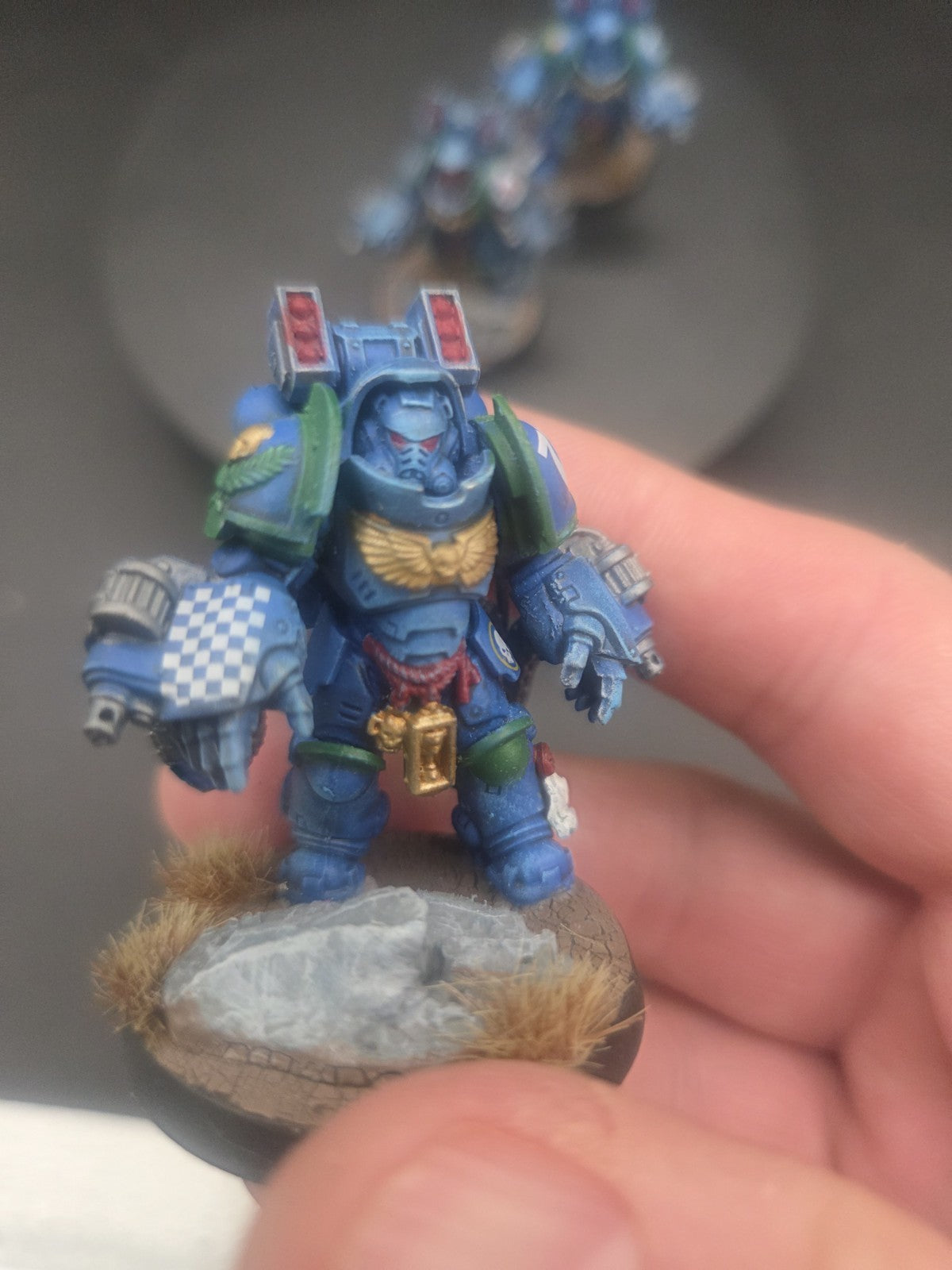 Warhammer 40k Space Marines Ultramarines Primaris Aggressors x3 Painted6