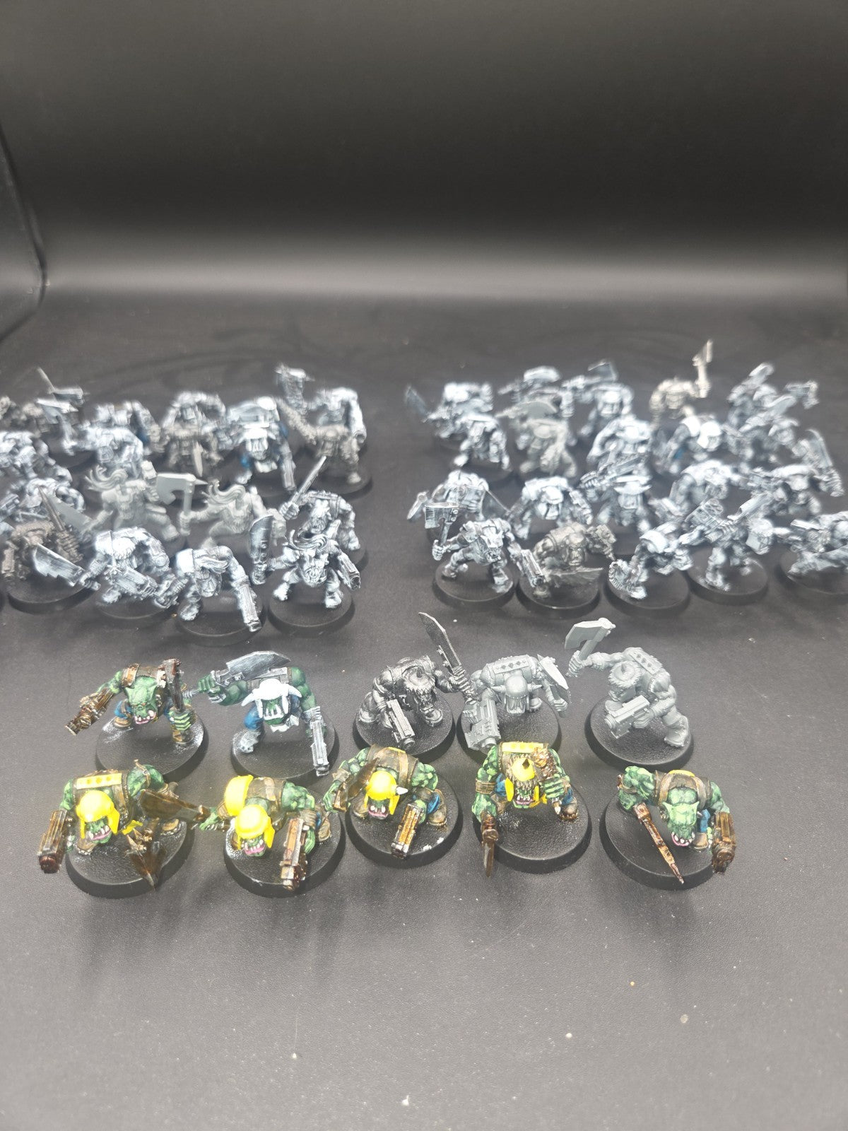 50 Ork Boyz with Sluggas & Choppas 40k Orks Boyz OOP All on 32mm bases1