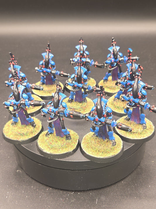 Warhammer 40k Aeldari - Eldar Wraithguard x 10 - Metal OOP Well Painted0