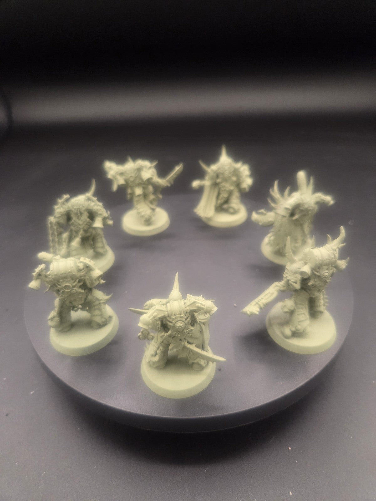 DEATH GUARD 7 Plague Marines #1 Warhammer 40K 0940 primed2