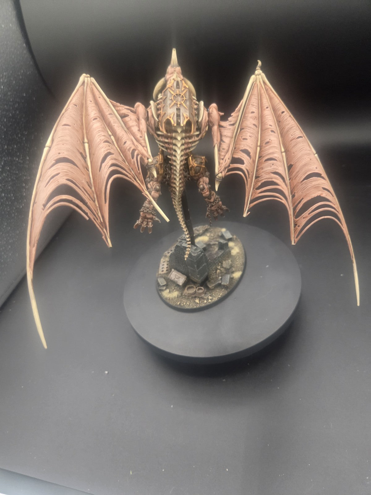 CHAOS SPACE MARINES Custom Kitbashed Heldrake Well Painted Tabletop Ready0