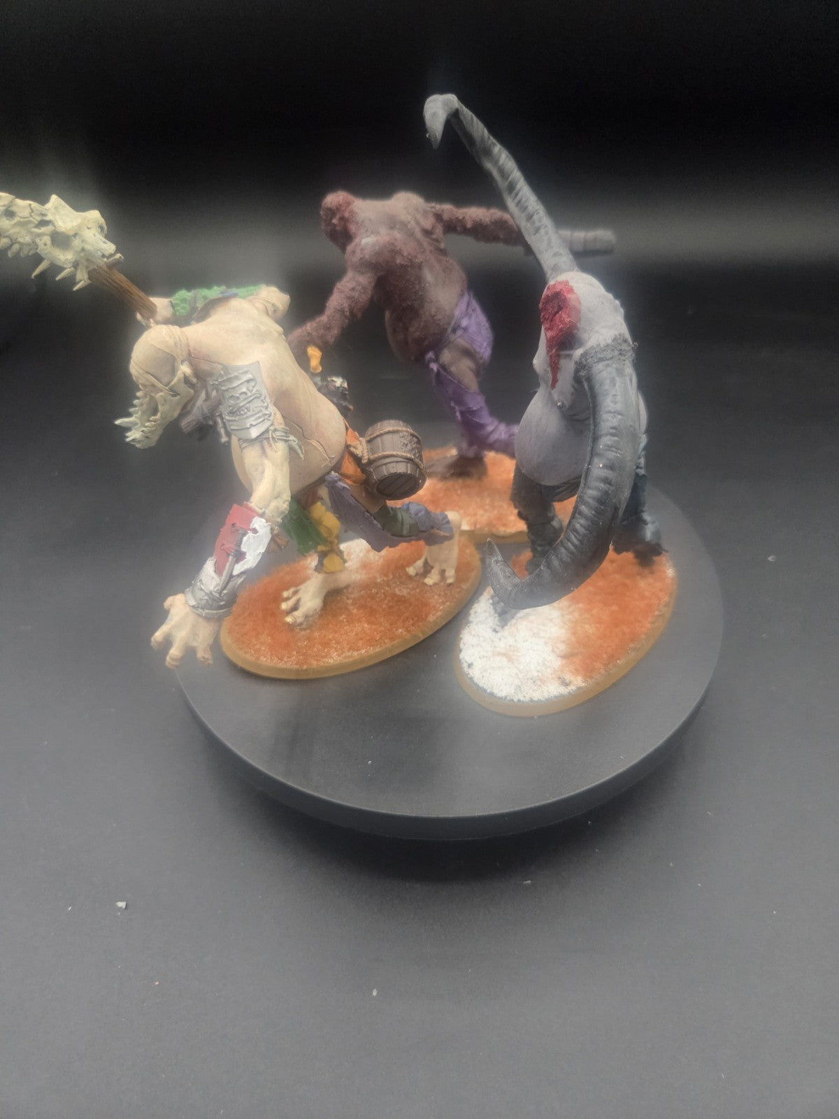 Sigmar Sons Of Behemat Mancrusher Gargant Mob Lot - 3 Models Fully Painted Based1
