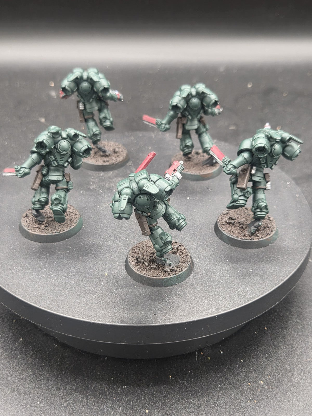 Warhammer 40K Space Marine Dark Angels Jump Pack intercessors x5 Tabletop Ready2