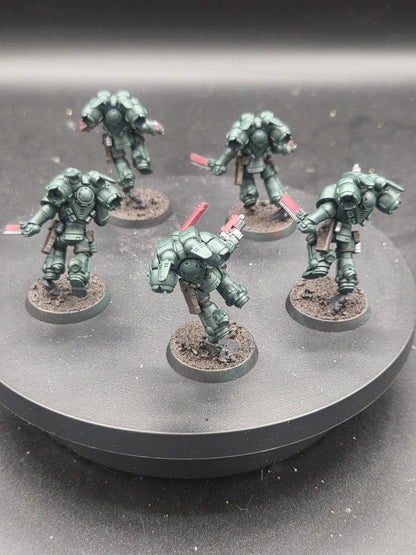 Warhammer 40K Space Marine Dark Angels Jump Pack intercessors x5 Tabletop Ready2